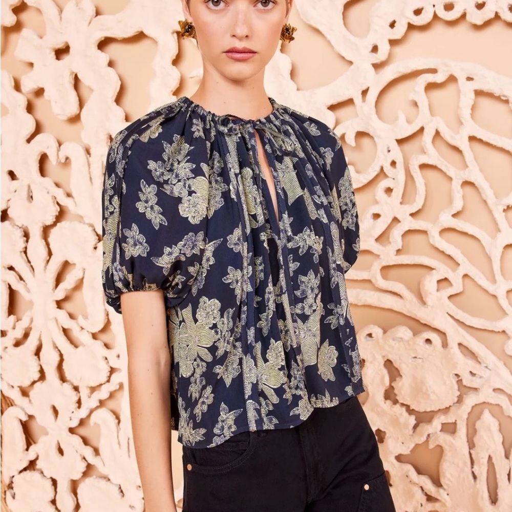 Ulla Johnson Marcelona Top in Minuit NWT